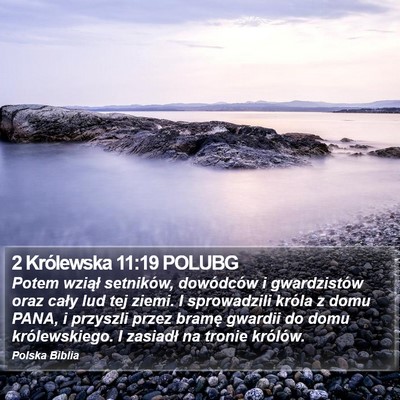 2 Królewska 11:19 POLUBG Bible Verse Image