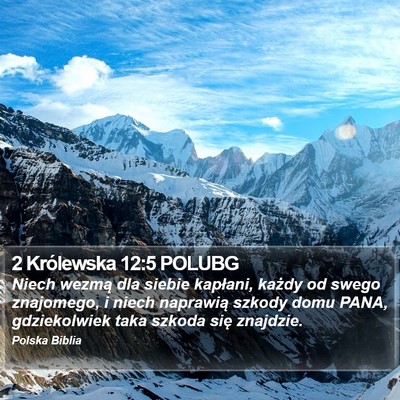 2 Królewska 12:5 POLUBG Bible Verse Image