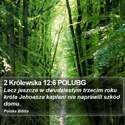 2 Królewska 12:6 POLUBG Bible Verse Image