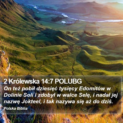 2 Królewska 14:7 POLUBG Bible Verse Image