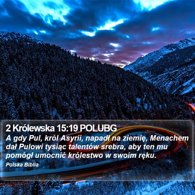 2 Królewska 15:19 POLUBG Bible Verse Image