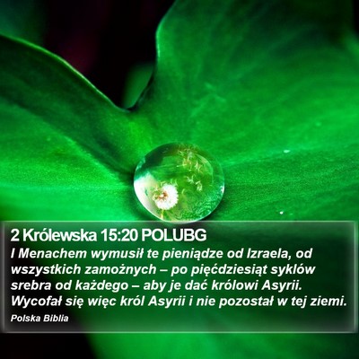 2 Królewska 15:20 POLUBG Bible Verse Image
