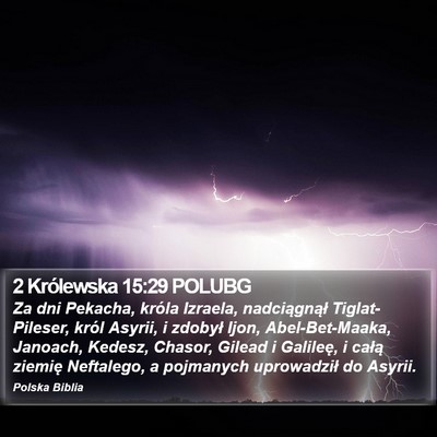 2 Królewska 15:29 POLUBG Bible Verse Image