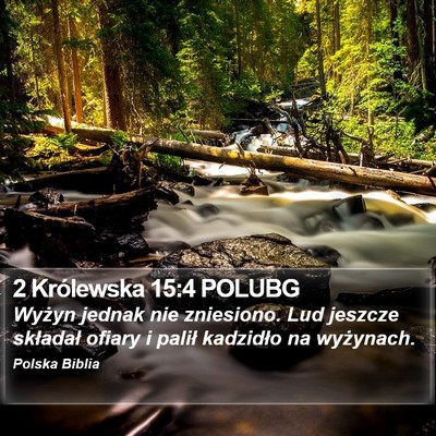 2 Królewska 15:4 POLUBG Bible Verse Image