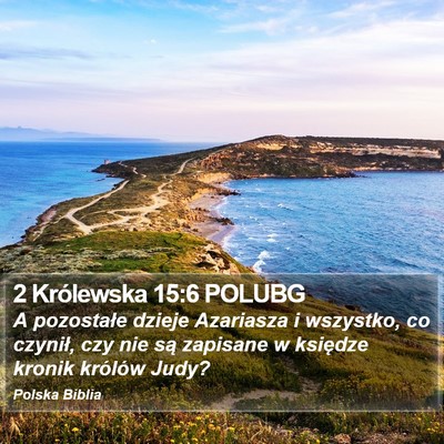 2 Królewska 15:6 POLUBG Bible Verse Image