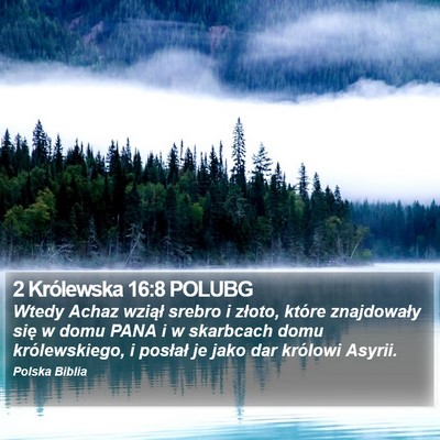 2 Królewska 16:8 POLUBG Bible Verse Image
