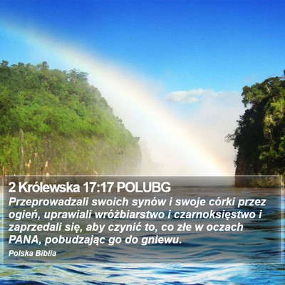 2 Królewska 17:17 POLUBG Bible Verse Image