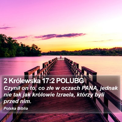 2 Królewska 17:2 POLUBG Bible Verse Image