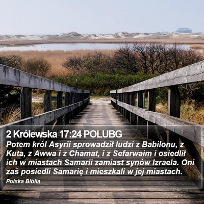 2 Królewska 17:24 POLUBG Bible Verse Image