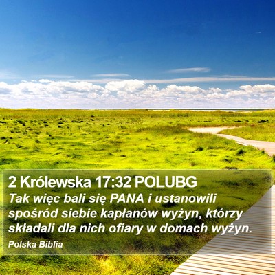 2 Królewska 17:32 POLUBG Bible Verse Image