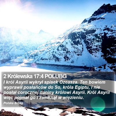 2 Królewska 17:4 POLUBG Bible Verse Image