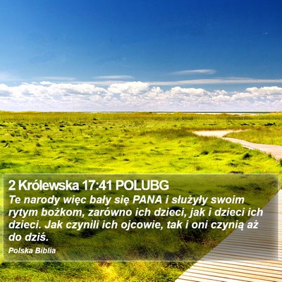 2 Królewska 17:41 POLUBG Bible Verse Image