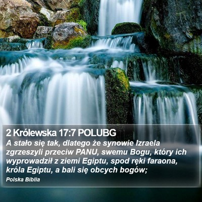 2 Królewska 17:7 POLUBG Bible Verse Image