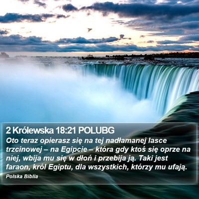 2 Królewska 18:21 POLUBG Bible Verse Image