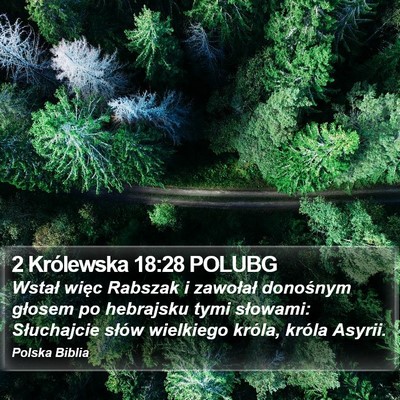 2 Królewska 18:28 POLUBG Bible Verse Image