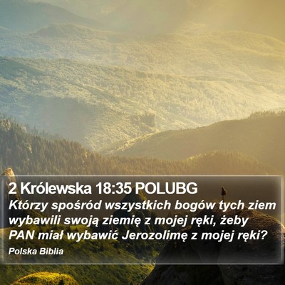 2 Królewska 18:35 POLUBG Bible Verse Image