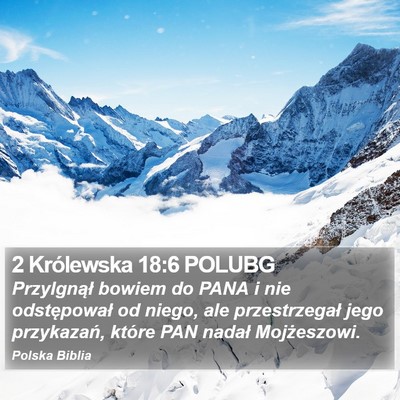 2 Królewska 18:6 POLUBG Bible Verse Image