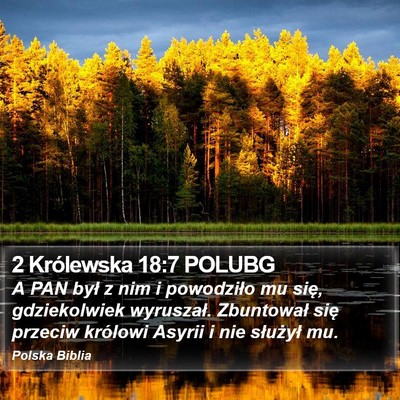 2 Królewska 18:7 POLUBG Bible Verse Image