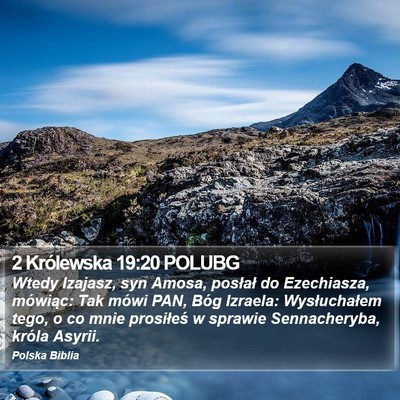 2 Królewska 19:20 POLUBG Bible Verse Image