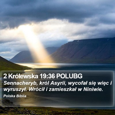 2 Królewska 19:36 POLUBG Bible Verse Image