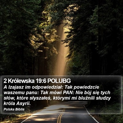 2 Królewska 19:6 POLUBG Bible Verse Image
