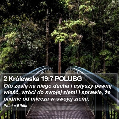 2 Królewska 19:7 POLUBG Bible Verse Image