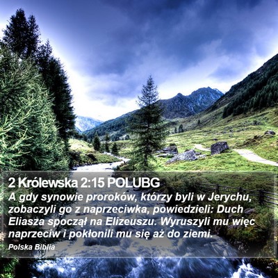 2 Królewska 2:15 POLUBG Bible Verse Image
