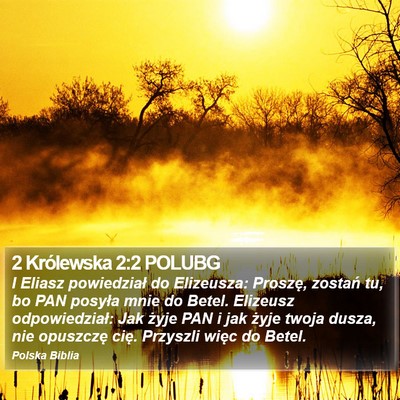 2 Królewska 2:2 POLUBG Bible Verse Image