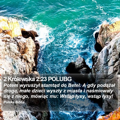 2 Królewska 2:23 POLUBG Bible Verse Image