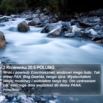 2 Królewska 20:5 POLUBG Bible Verse Image
