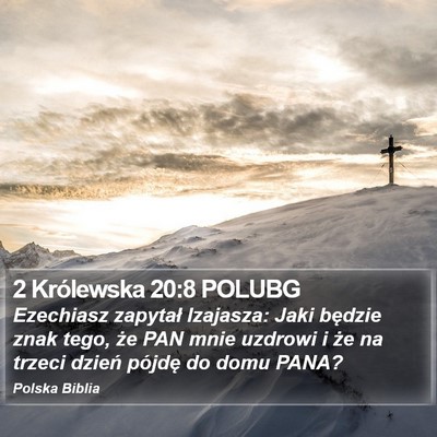 2 Królewska 20:8 POLUBG Bible Verse Image