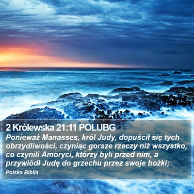 2 Królewska 21:11 POLUBG Bible Verse Image