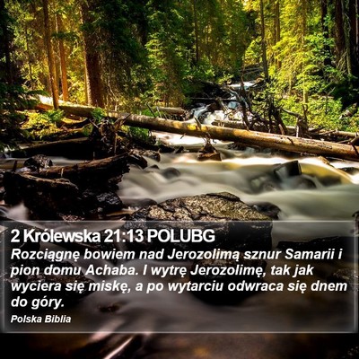 2 Królewska 21:13 POLUBG Bible Verse Image