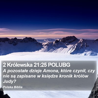 2 Królewska 21:25 POLUBG Bible Verse Image
