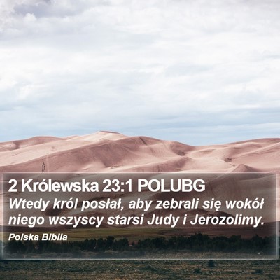 2 Królewska 23:1 POLUBG Bible Verse Image
