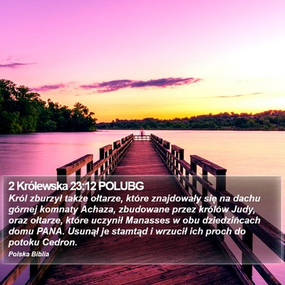 2 Królewska 23:12 POLUBG Bible Verse Image