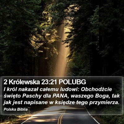 2 Królewska 23:21 POLUBG Bible Verse Image