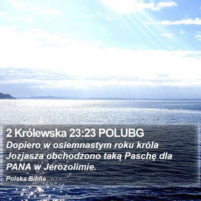 2 Królewska 23:23 POLUBG Bible Verse Image