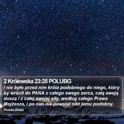 2 Królewska 23:25 POLUBG Bible Verse Image