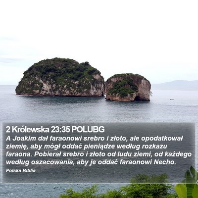 2 Królewska 23:35 POLUBG Bible Verse Image