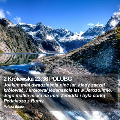 2 Królewska 23:36 POLUBG Bible Verse Image