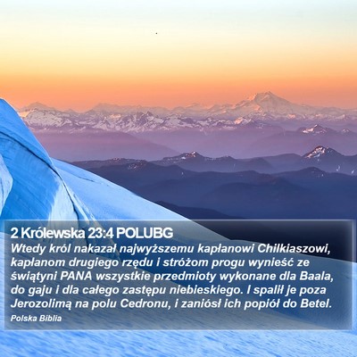 2 Królewska 23:4 POLUBG Bible Verse Image