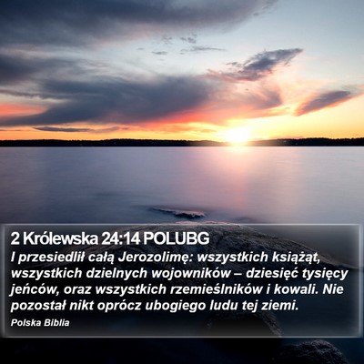 2 Królewska 24:14 POLUBG Bible Verse Image