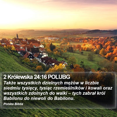 2 Królewska 24:16 POLUBG Bible Verse Image