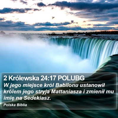 2 Królewska 24:17 POLUBG Bible Verse Image