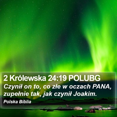 2 Królewska 24:19 POLUBG Bible Verse Image