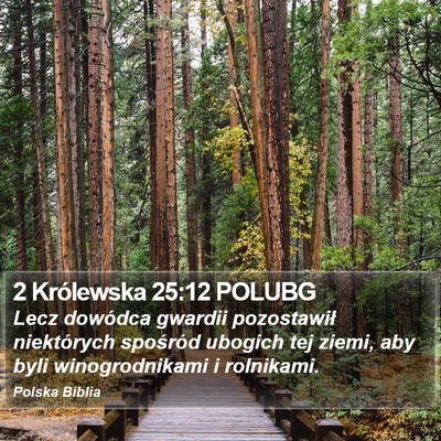 2 Królewska 25:12 POLUBG Bible Verse Image