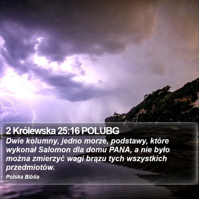 2 Królewska 25:16 POLUBG Bible Verse Image