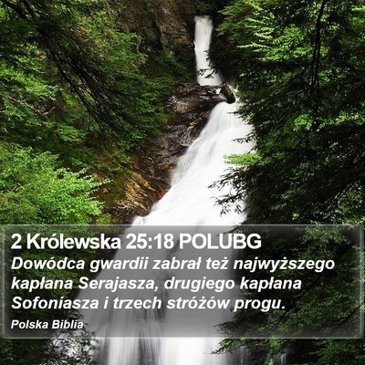 2 Królewska 25:18 POLUBG Bible Verse Image