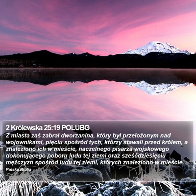 2 Królewska 25:19 POLUBG Bible Verse Image